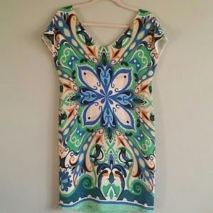 Anthropologie Maeve folksong bird shift dress